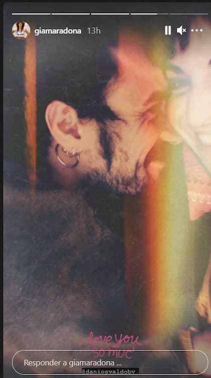 Gianinna Maradona le declaró su amor a Daniel Osvaldo en su cuenta de Instagram