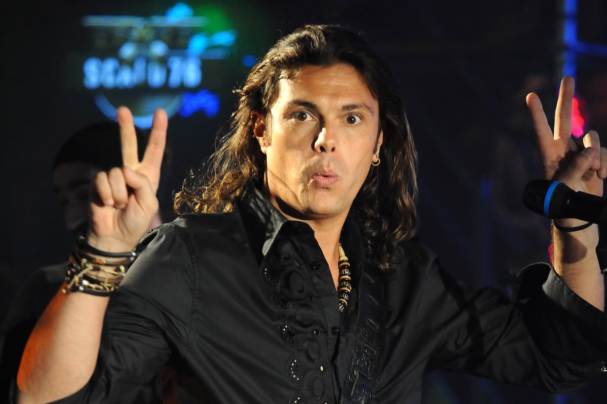 Gianluca Grignani en la televisión italiana, en una imagen de 2008