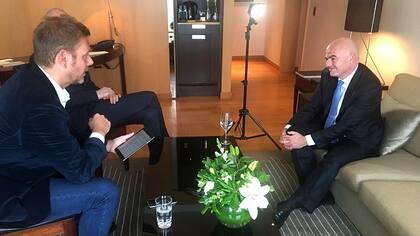 Gianni Infantino, con LA NACION