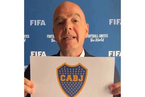 Gianni Infantino felicita a "un club fantástico de Argentina" por haberse clasificado para el Mundial de Clubes, Boca Juniors.
