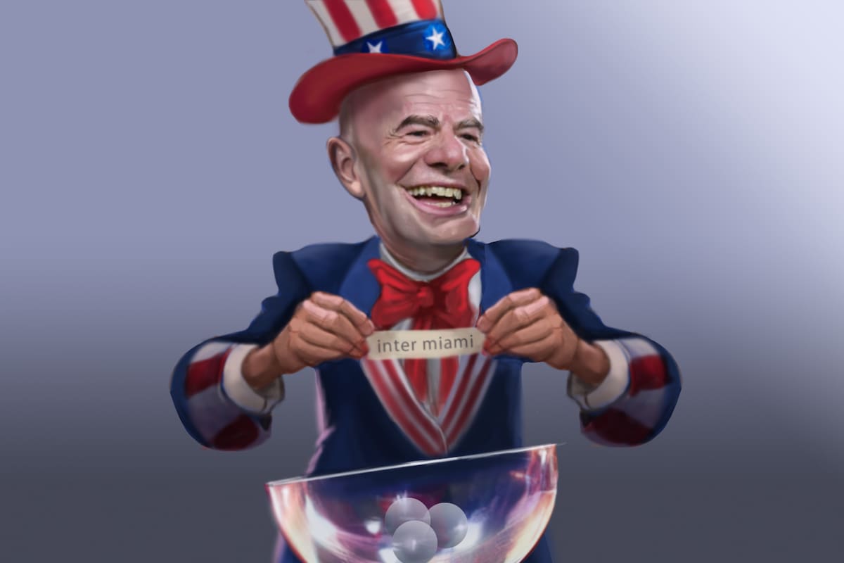 Gianni Infantino, presidente de la FIFA; el sorteo del Mundial de Clubes será este jueves, en Miami