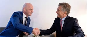 Macri anunció que la Fundación FIFA destinará un millón de dólares para Venezuela