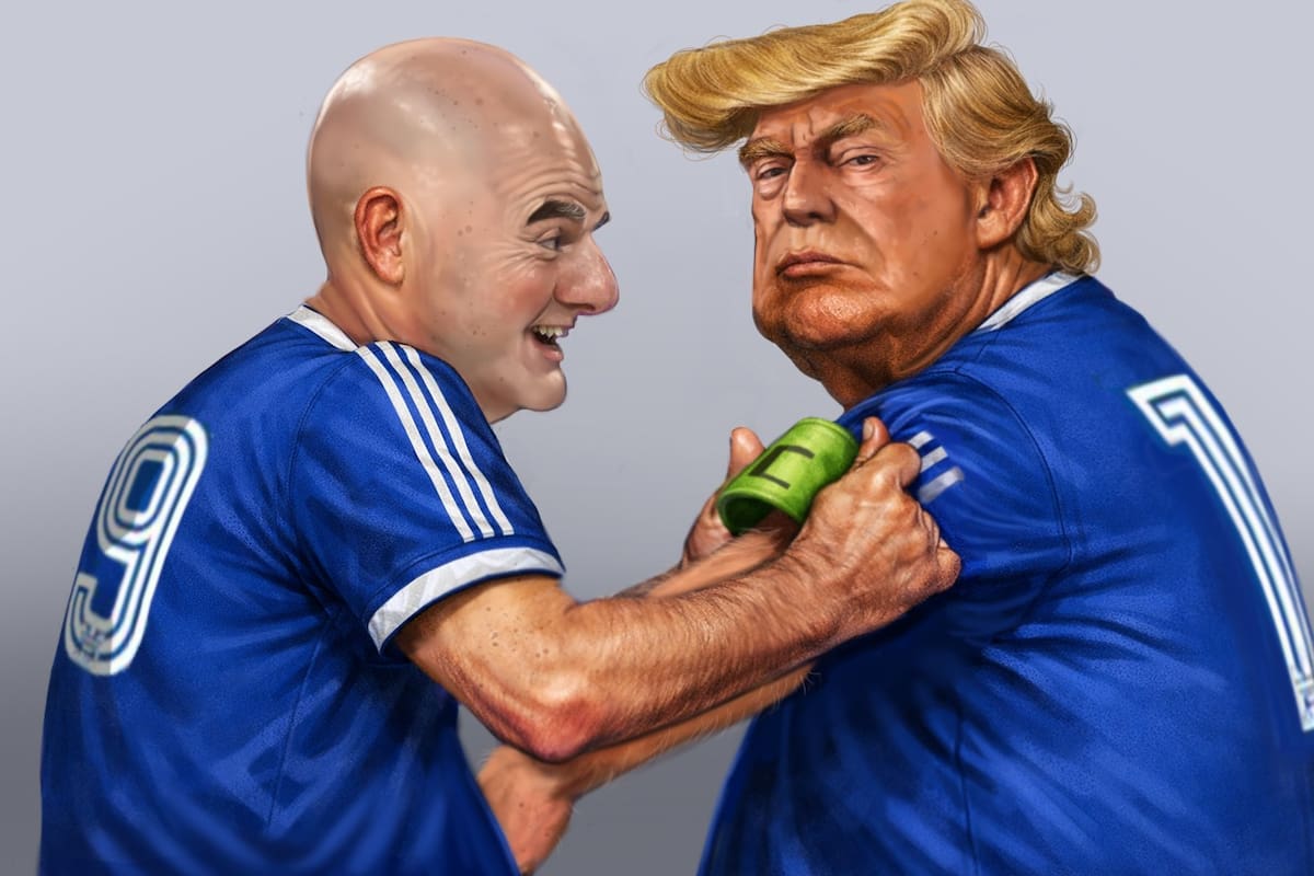 Gianni Infantino y Donald Trump, en el mismo equipo