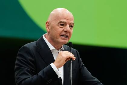 Gianni Infantino y un momento incómodo commo presidente de la FIFA