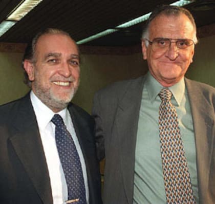 Ricardo Gil Lavedra y René Balestra, en el Congreso