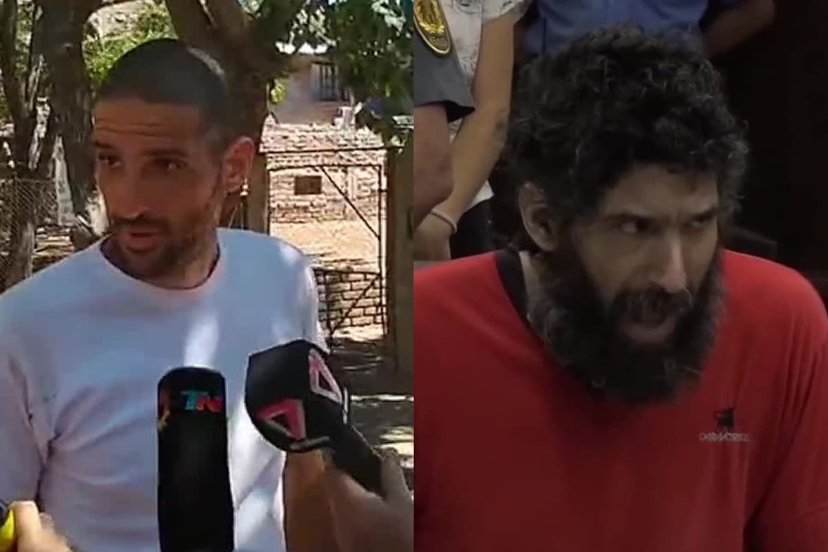 Gil Pereg en 2019, cuando aún no habían sido encontrados los cadáveres de su madre y de su tía, y ayer, en la audiencia del juicio en su contra