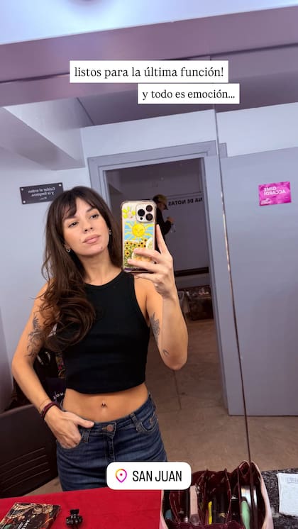 Gime Accardi en la previa a salir a escena