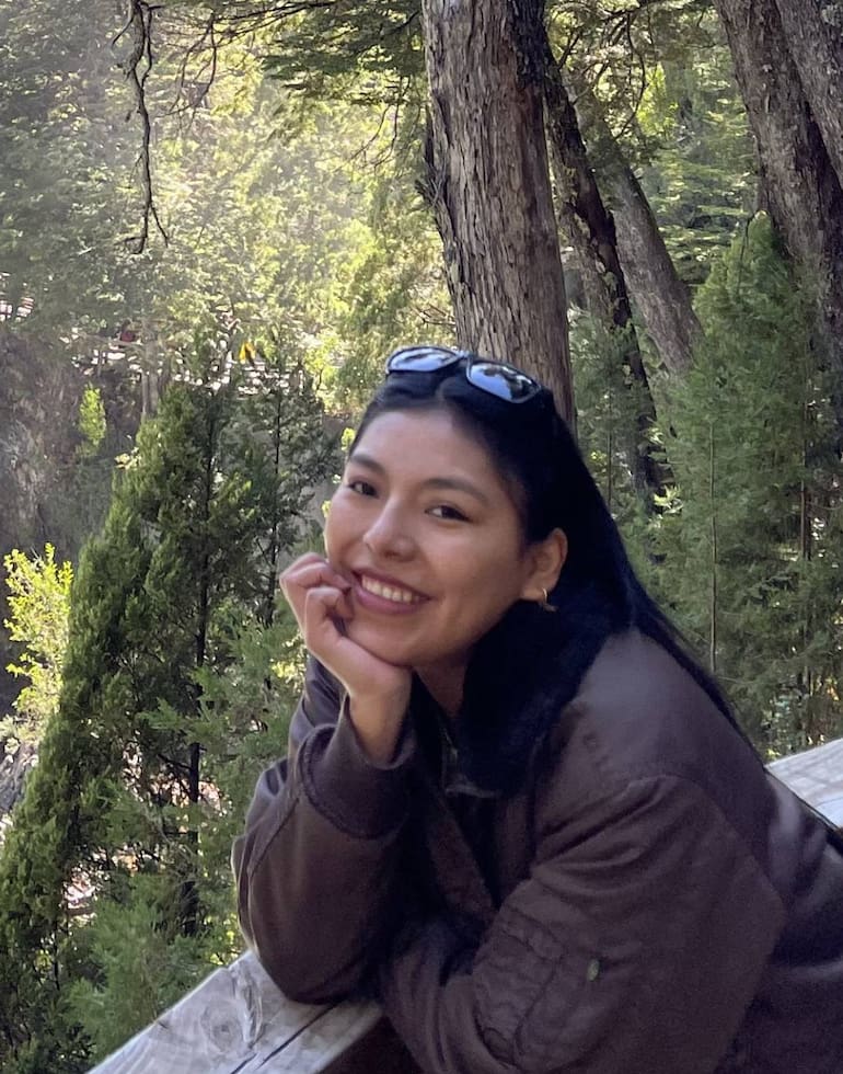 Gimena viajó por primera vez cuando fue a Bariloche con amigos