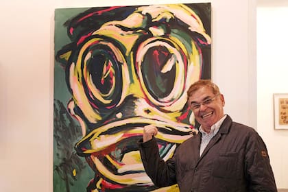 Giménez, muerto de risa con un Pato Donald inédito