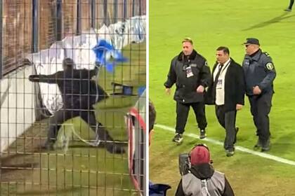 Gimnasia: un empleado de seguridad revoleó una silla contra hinchas del Lobo y desató el caos