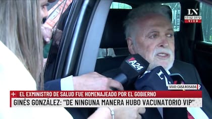 Ginés González García dijo que no hubo vacunatorio VIP