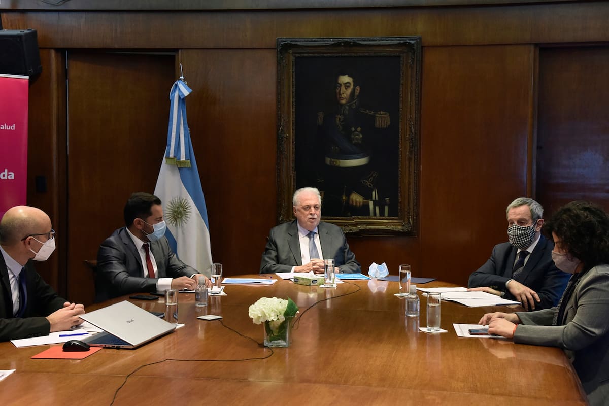 Ginés González García en videoconferencia con la Comisión de Acción Social y Salud Pública de la Cámara de Diputados.