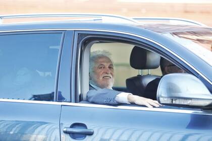 Ginés González García entrando a casa rosada dónde recibirá un homenaje