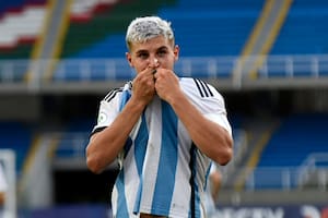 Gino Infantino marcó el único gol de la Argentina en la victoria sobre Perú