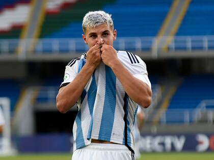 Gino Infantino marcó el único gol de la Argentina en la victoria sobre Perú