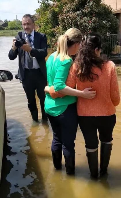 Giorgia Meloni visitó la zonas inundadas de Italia