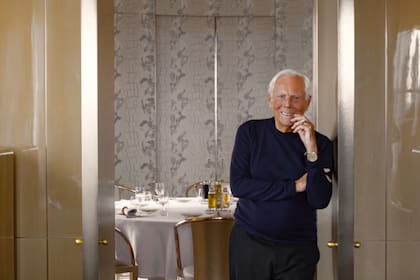Giorgio Armani en su departamento de Upper West Side, Nueva York (elledecor.com)