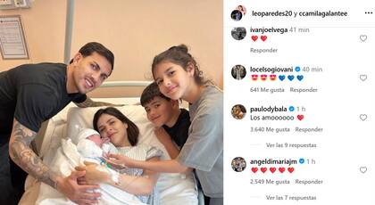 Giovani Lo Celso, Paulo Dybala y Ángel Di María felicitaron a la pareja