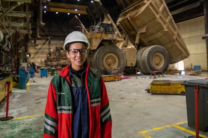 Giovanna Maratta entró a Veladero hace dos meses para hacer sus prácticas profesionales antes de recibirse de ingeniera industrial.