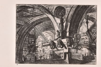 Giovanni Battista Piranesi, aguafuerte de la serie Cárceles de invención, 1761-1778.