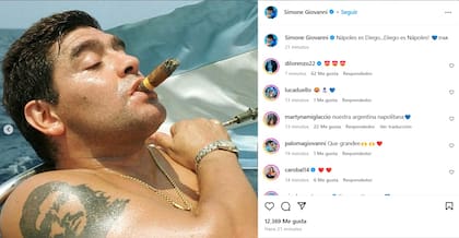 Giovanni Simeone recordó a Maradona tras la conquista con el Napoli