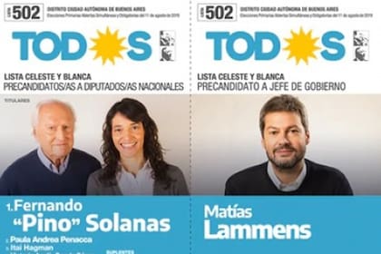 Muy ligado a Marcelo Tinelli, Lammens se había mostrado con Roberto Lavagna; su apuesta es captar el electorado que en 2015 votó a Martín Lousteau