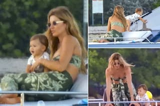 De las tiernas postales de Gisele Bündchen con su bebé al encuentro de Dua Lipa y Penélope Cruz en París