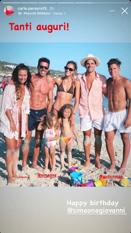 Giulia Coppini, el Cholo, Carla Pereyra, Gio y Giuliano