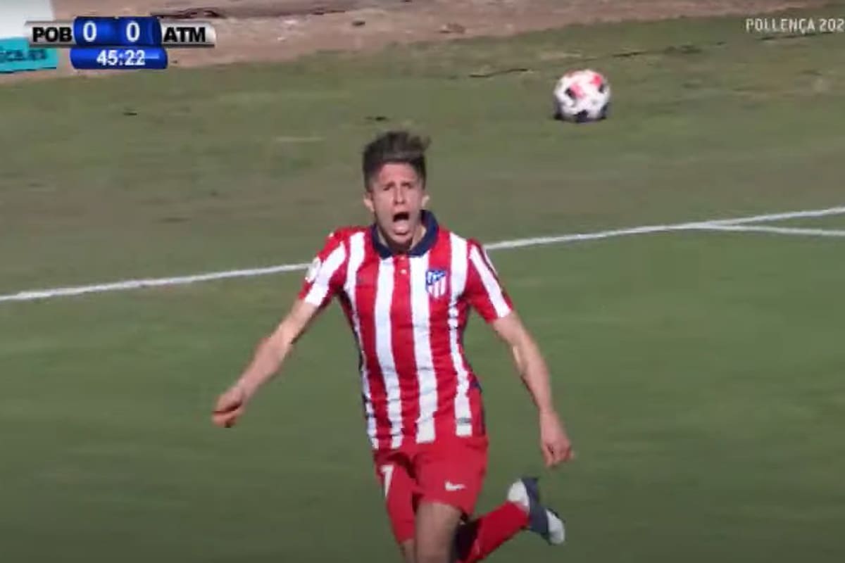 Giuliano Simeone, el menor de los tres hijos varones del Cholo, debutó con un gol