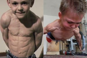 Giuliano Stroe tenía tan solo 5 años cuando sorprendió a todos con sus capacidades físicas