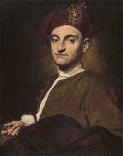 El óleo "Retrato de un orfebre", pintado hacia 1735 - 1743, pertenece a la colección del Museo Nacional Thyssen-Bornemisza de Madrid