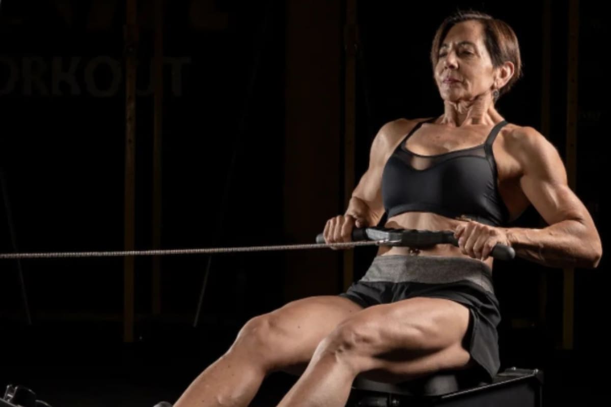 Gladys Bravo mantiene su forma con un entrenamiento exhaustivo