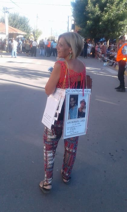 Gladys Escribano, madre de Leonardo Iudicello, desaparecido en Jericoacoara, Brasil, desde julio de 2015