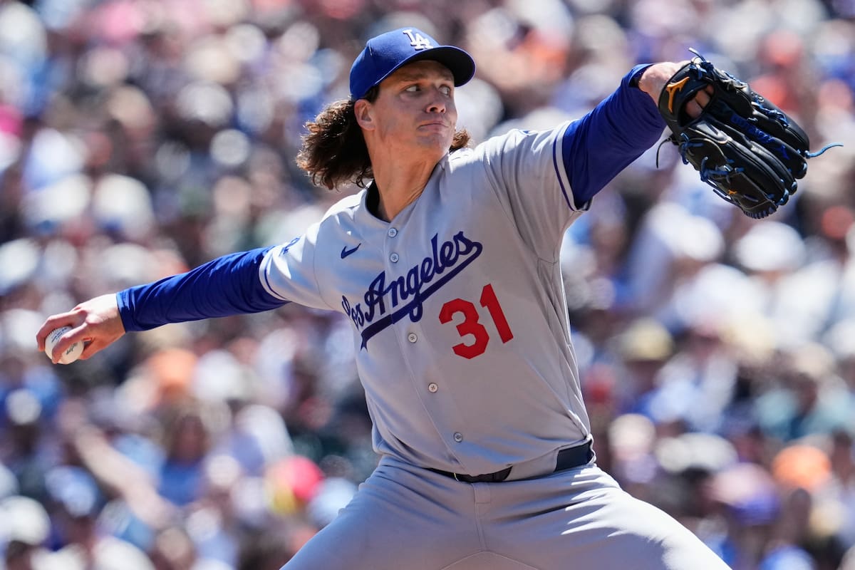 Glasnow y Scott se combinan para un juego de un hit y Dodgers vencen 3-0 a Gigantes