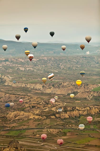 Globos sobre Capadocia.