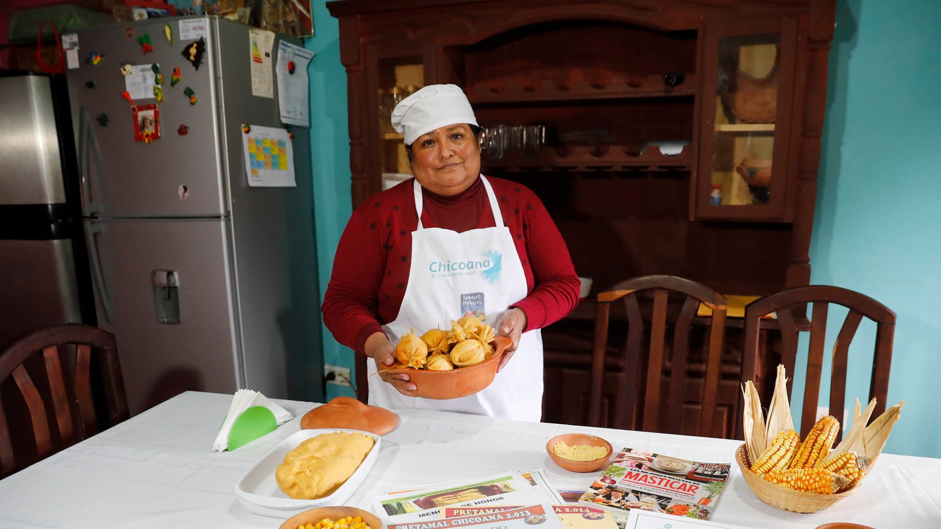 Gloria Aguirre campeona del tamal en Chicoana