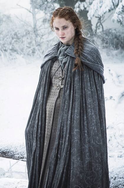 La actriz en su papel de Sansa Stark