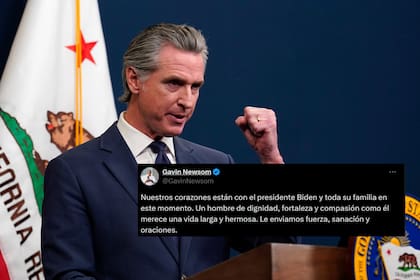 Gobernador Gavin Newsom: "Un hombre de dignidad como Biden merece una vida larga"