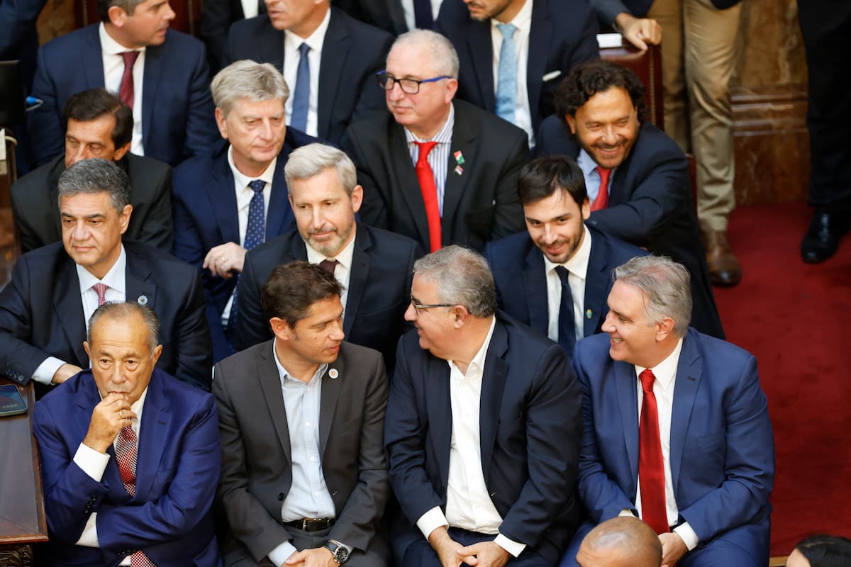 Gobernadores y Adolfo Rodríguez Saa en la inauguración de las Sesiones Ordinarias del Congreso de la Nación