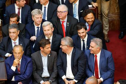 Gobernadores y Adolfo Rodríguez Saa en la inauguración de las Sesiones Ordinarias del Congreso de la Nación