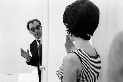 Godard con Brigitte Bardot, durante la filmación de El desprecio