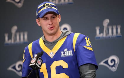 Goff, con 24 años, jugará su primer Super Bowl