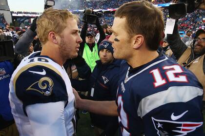 Jared Goff y Tom Brady, protagonistas de un gran duelo este domingo en Atlanta