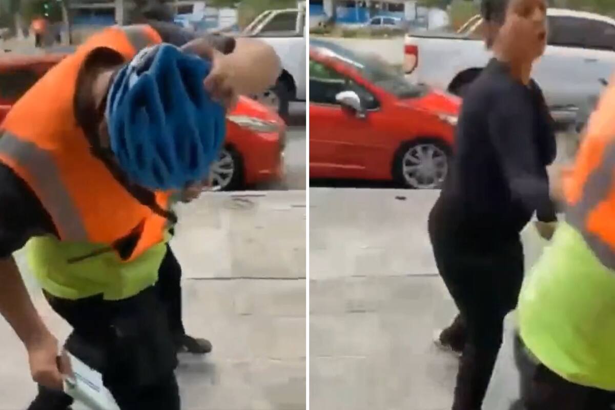 Golpeó a un inspector de tránsito porque le hizo una multa