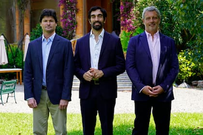 Goñi, Calvo y Bozzotti, directivos de Surcos tras el anuncio de la inversión en Villa Ocampo, Béccar