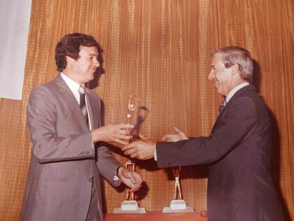 González Rouco y Gagliardi en el homenaje por el 25 Aniversario de Carburando