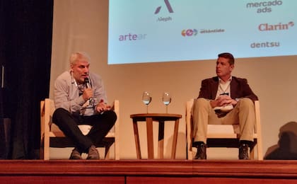 Gonzalo Abascal, secretario de Redacción de Clarín; y Gastón Roitberg, secretario de Redacción de LA NACIÓN
