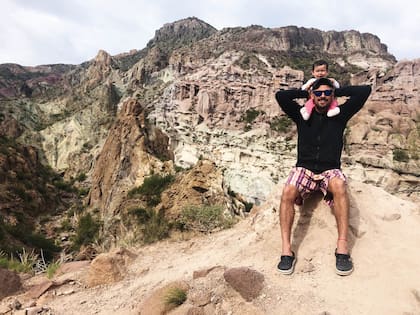 Gonzalo con Juana durante el roadtrip
