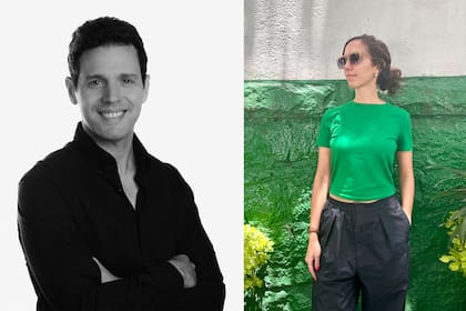 Gonzalo Córdoba Estévez junto a Julieta Kompel, los diseñadores de escenografía del proyecto