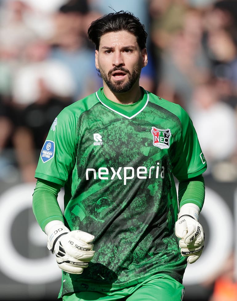 Gonzalo Crettaz en NEC Nijmegen, la revelación de la temporada pasada en la Eredivisie de los Países Bajos